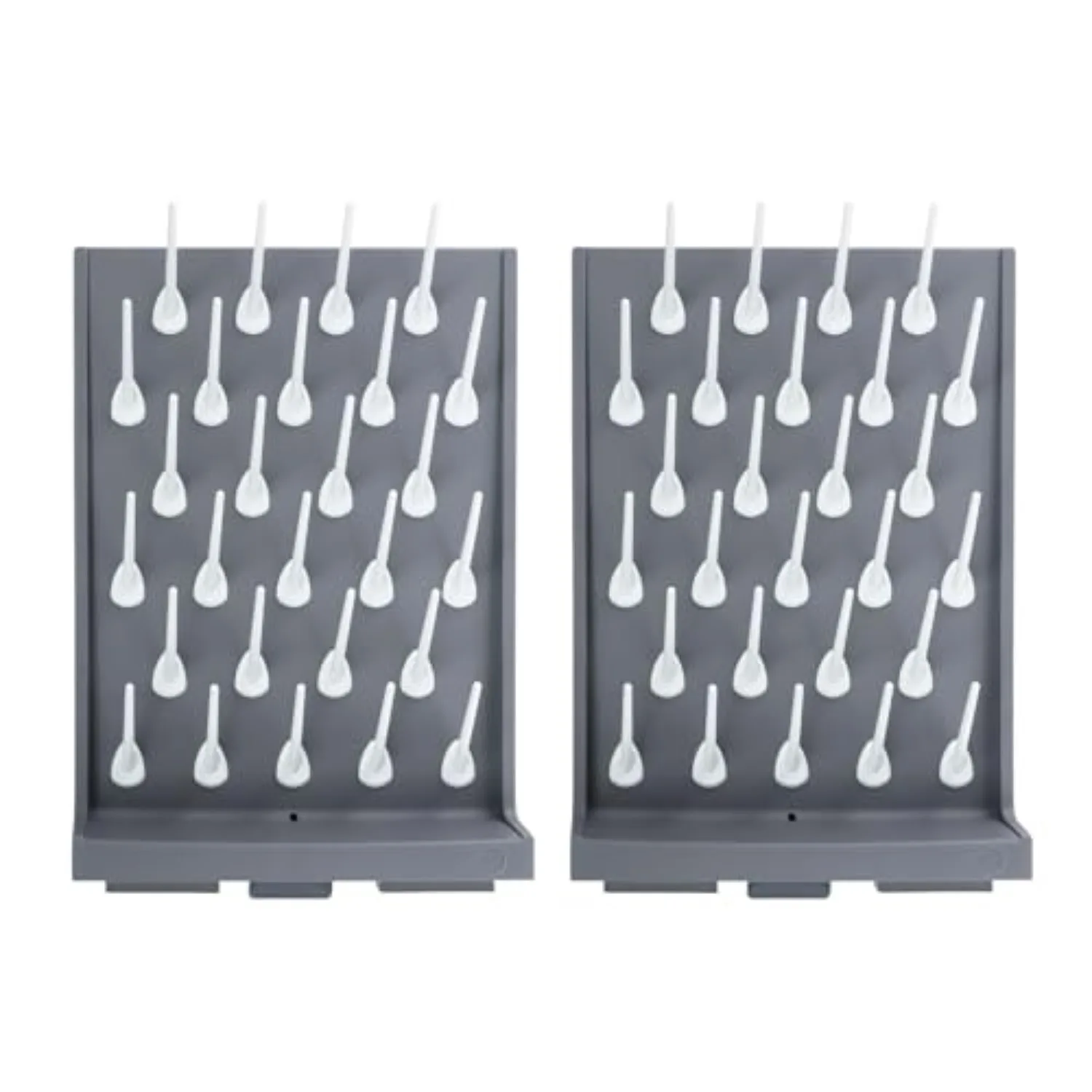 2 Pcs Laboratory Drying Rack, 27 Pegs Lab Supply Pegboard Bench-top/Wall-Mount Laboratory Glassware Built-in Molded
