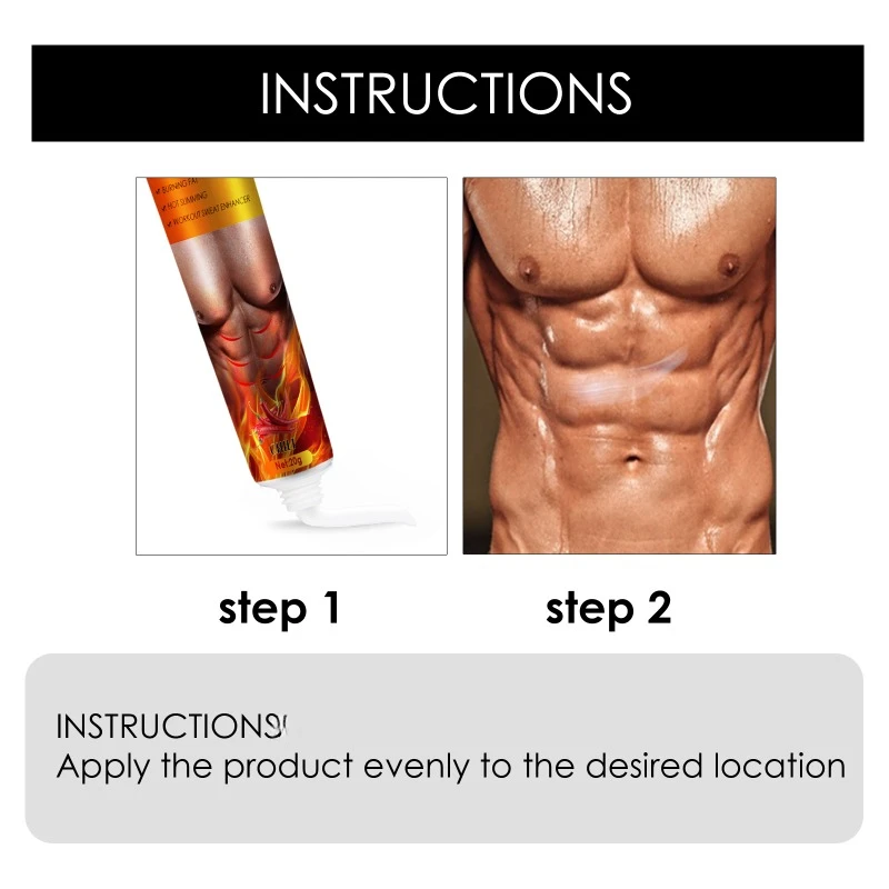 Men Abdominal Muscle Cream Cellulite Creams For Tighten Muscles shaping Abs Muscle Stimulator Ointment For Firm And Tone