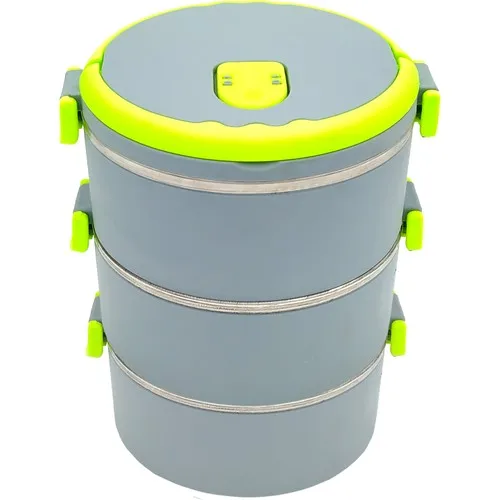 Metropolhome Lunch box Vacuum pcs set Food Container Gray-Green 02.01