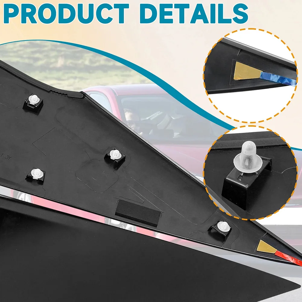 

2pcs Rear Window Glass Triangle Plate For Toyota Prius 2016-2022 For Prius For Prime 2017-2022 For Prius AWD-e 2019-2022