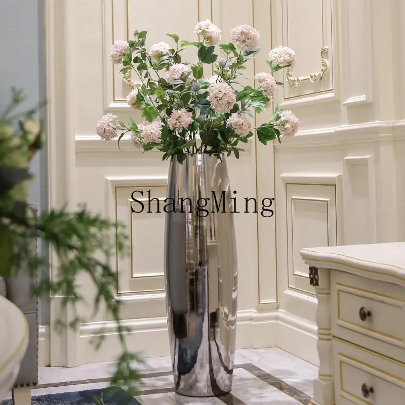 

FG light luxury ceramic vase ornament living room flower arrangement floor TV cabinet bedroom simple flower home decoration
