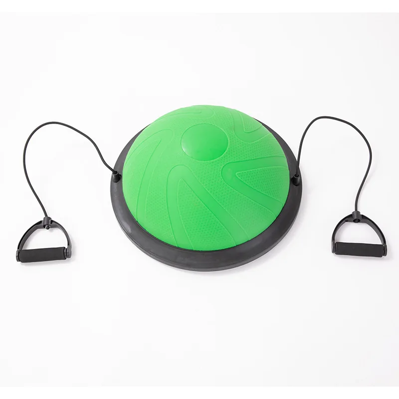 

46CM Yoga Wave Speed Ball Home Fitness Half Circle Balance Ball Pilates with Rope Yoga Ball