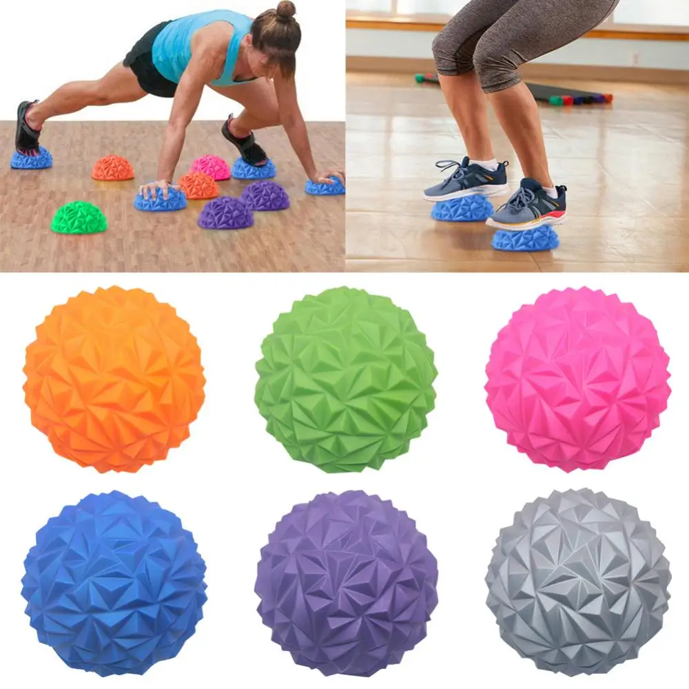 Inflatable Spiky Massage Half Ball Thicken Durable Fitness Tool Foot Massager Pain Relief Yoga Fitness Tool 발 마사지 볼