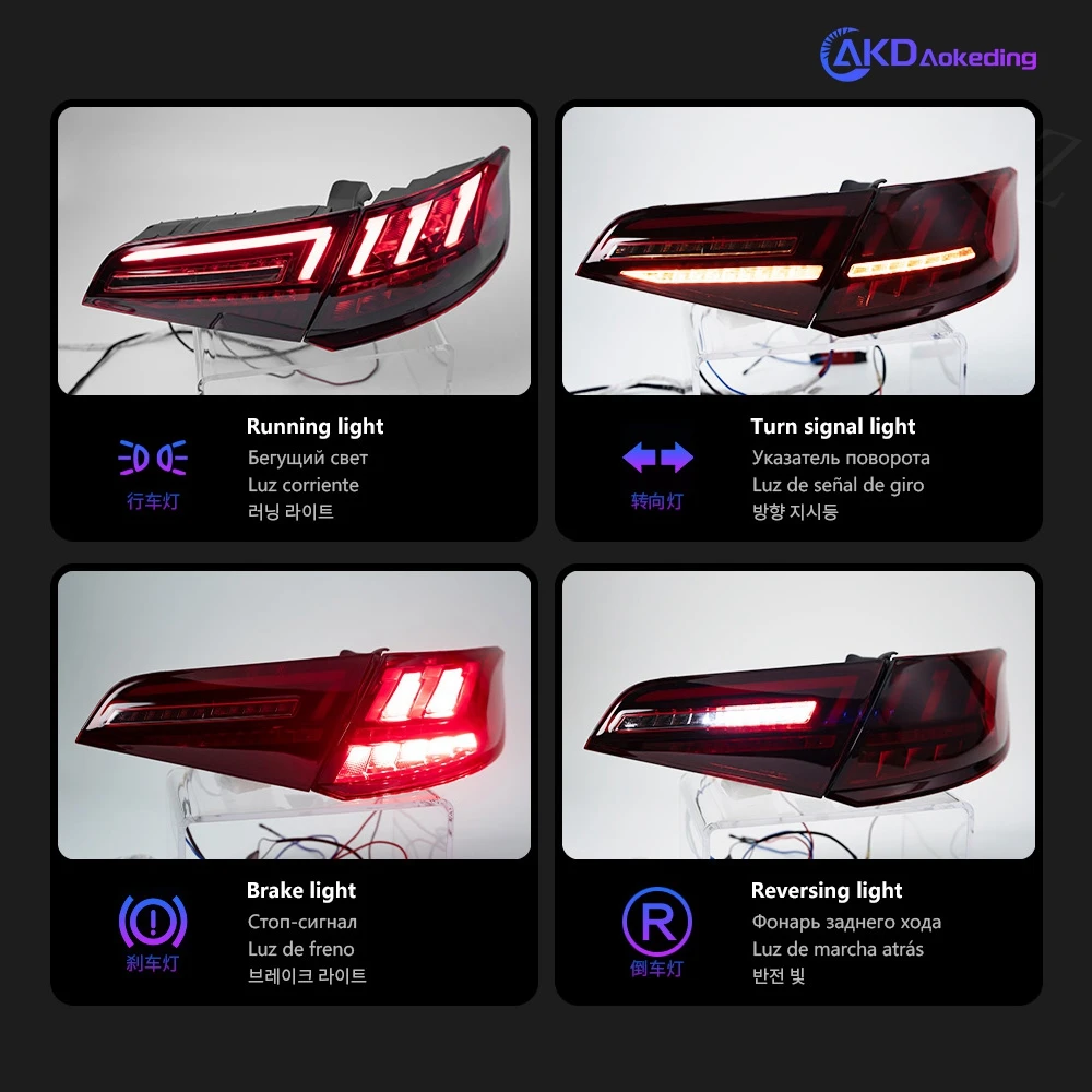 Tail Light For Audi A3 Hatchback 2013-2016 автомобильные товары Rear Lamp Hella LED Lights Car S3 Sportback Taillights