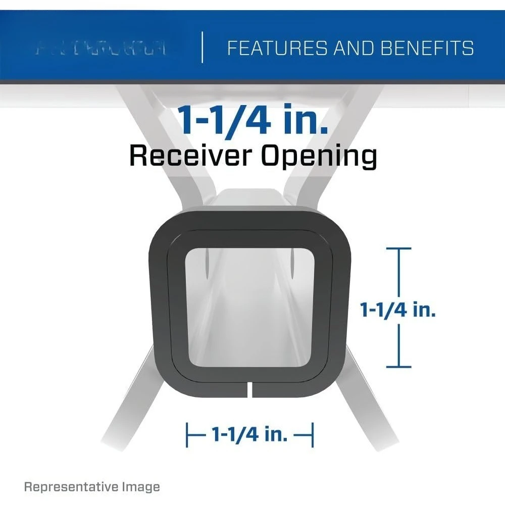 توصيل مجاني - وصلة مقطورة من الفئة 2 36660، جهاز استقبال مربع 1-1/4 بوصة، مصنوعة من الفولاذ الصلب، ما يصل إلى 350 رطلاً. تخفيضات ساخنة #2