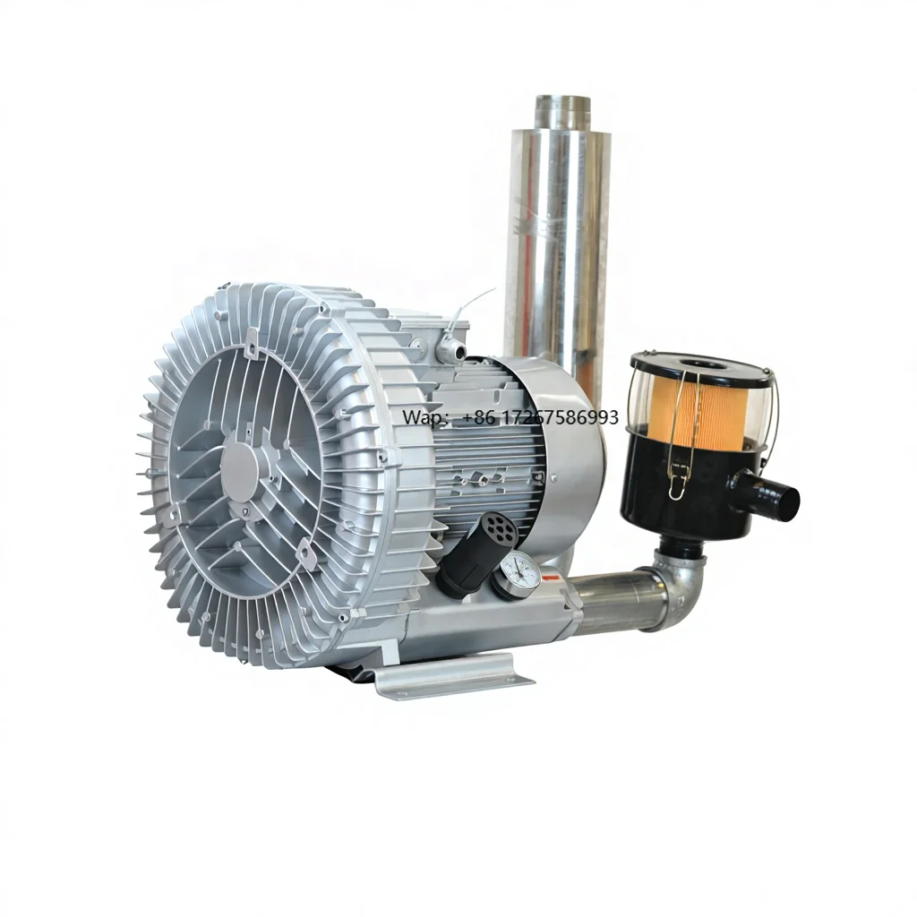 

3 Phase Side Channel Blower 10HP JQT7500 High Pressure Vortex Air Pump Vacuum Pump 7.5kw Ring Blower for Textile Industry