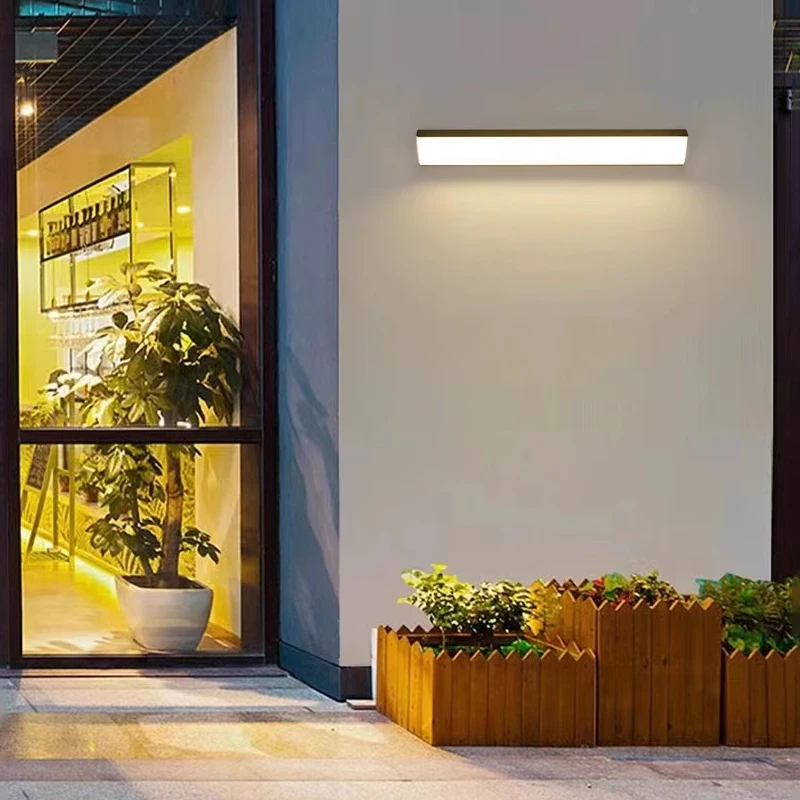 Outdoor Rainproof Wall Light Long LED Light Patio Wall Outdoor Lighting Wall Light Indoor Outdoor Universal