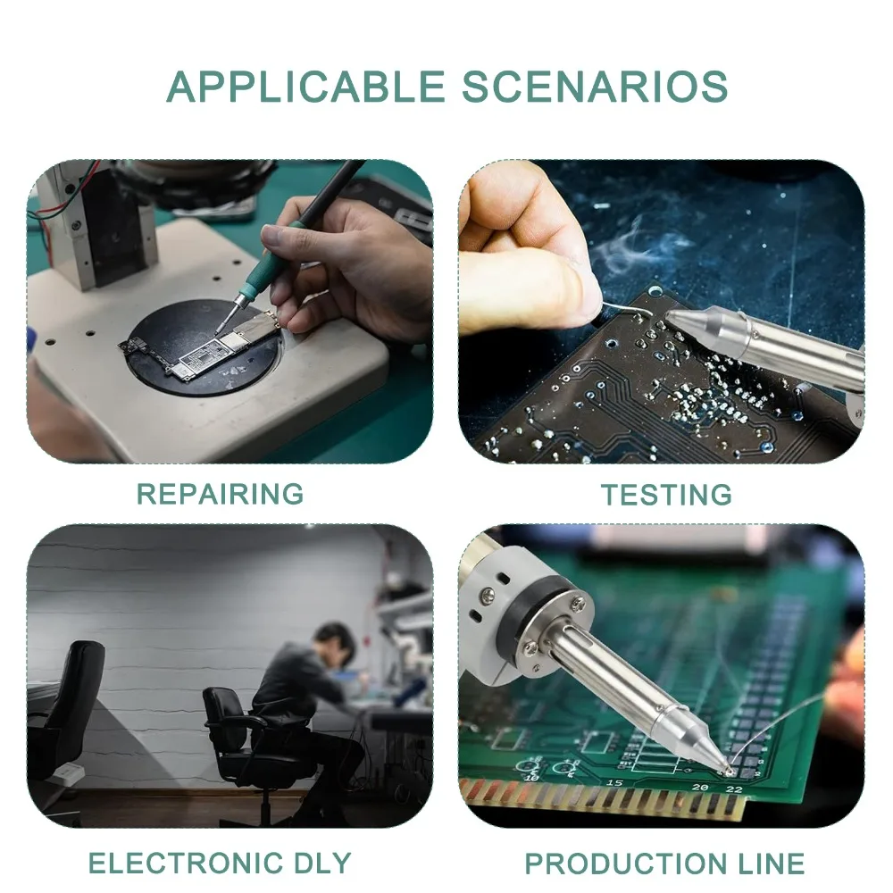 S-993A مسدس إزالة لحام كهربائي أحادي المضخة مصاصة لحام كهربائية 110 فولت/100 وات، مع حامل) فوهة شفط 1.0 مم