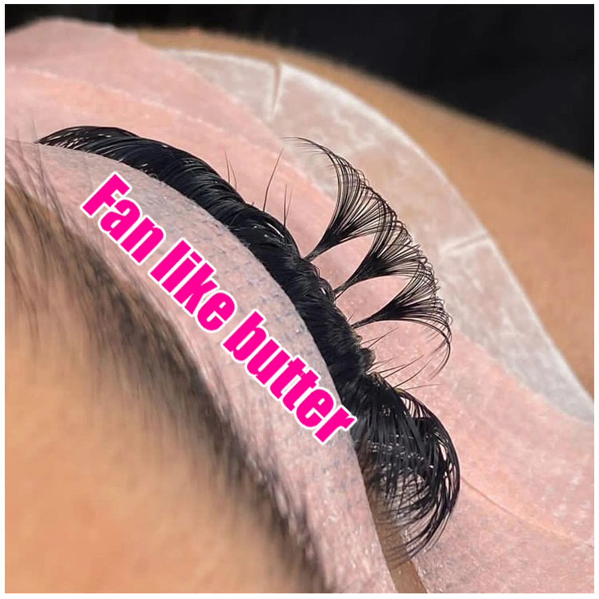 ABONNIE M L C D CC DD Curl Easy Fan Eyelash Matte Black Bloom Mink Lashes Mega Flower Volume Fans Like Butter Eyelash Extension