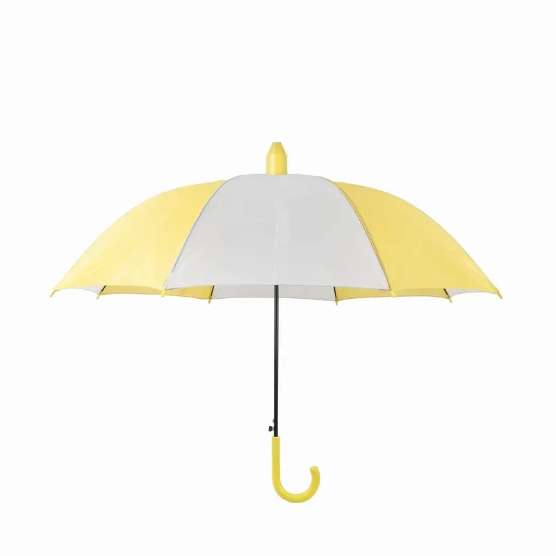 23 Inch Luxury Children Portable Polyester Umbrella Waterproof Cover Color Coordination Handle Back Straight Pattern Design