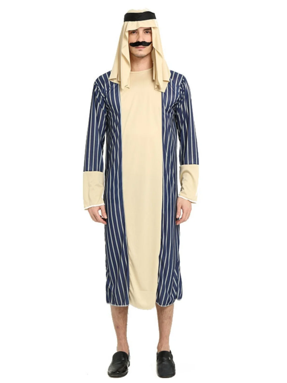 فستان طويل على الطراز العربي للحفلات التنكرية، زي الأمير للرجال والنساء، ملابس تقليدية عربية من الشرق الأوسط، أزياء عرقية