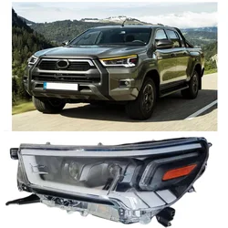 Auto Front Headlamps Lights Fit for Hilux Revo Rocco 2021 2022 2023 Front Bulbs Full Leds