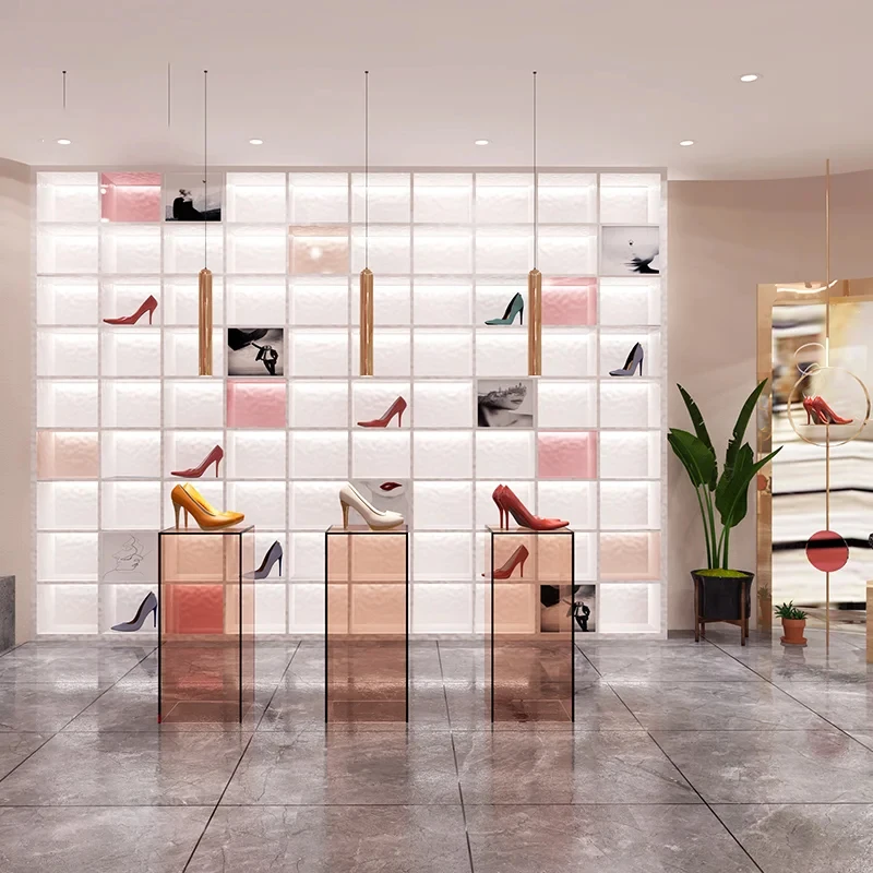 custom.Customized Double-Sided Light Duty Commercial Shoe Rack Display Multi-Layer Storage Cabinet Men's Girls' Shoes Ma