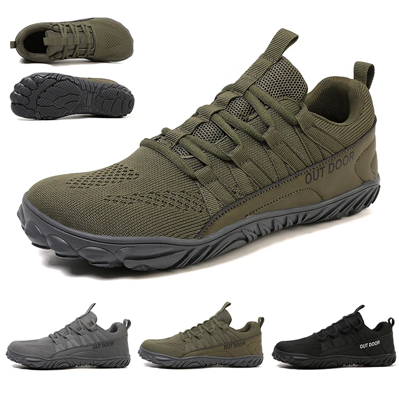 

Outdoor Stylish Men Hiking Shoes Quality Anti-skid Zapatillas Hombre Breathable Lace-up Trekking Sneakers Comfort Hard-wearing