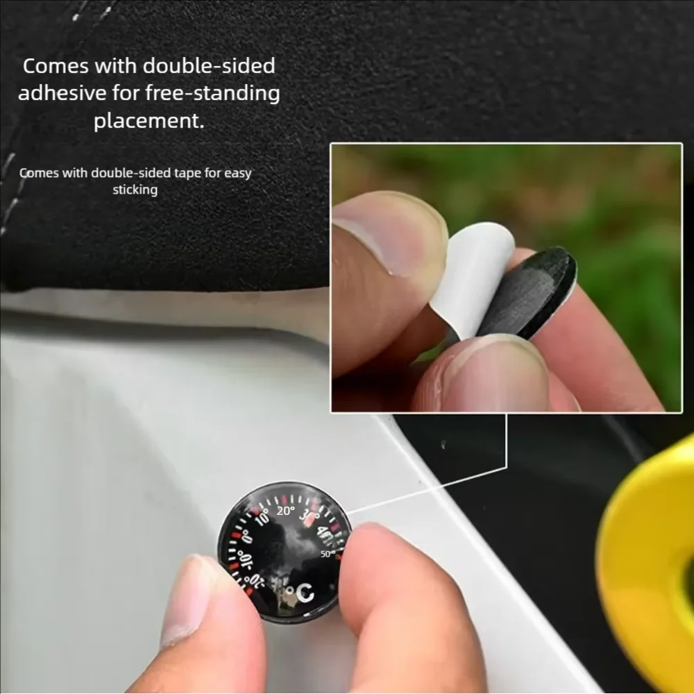Cool Mechanical Temperature Gauge, Vehicle-Mounted Household Sticker Thermometer, Vehicle-Mounted Thermometer