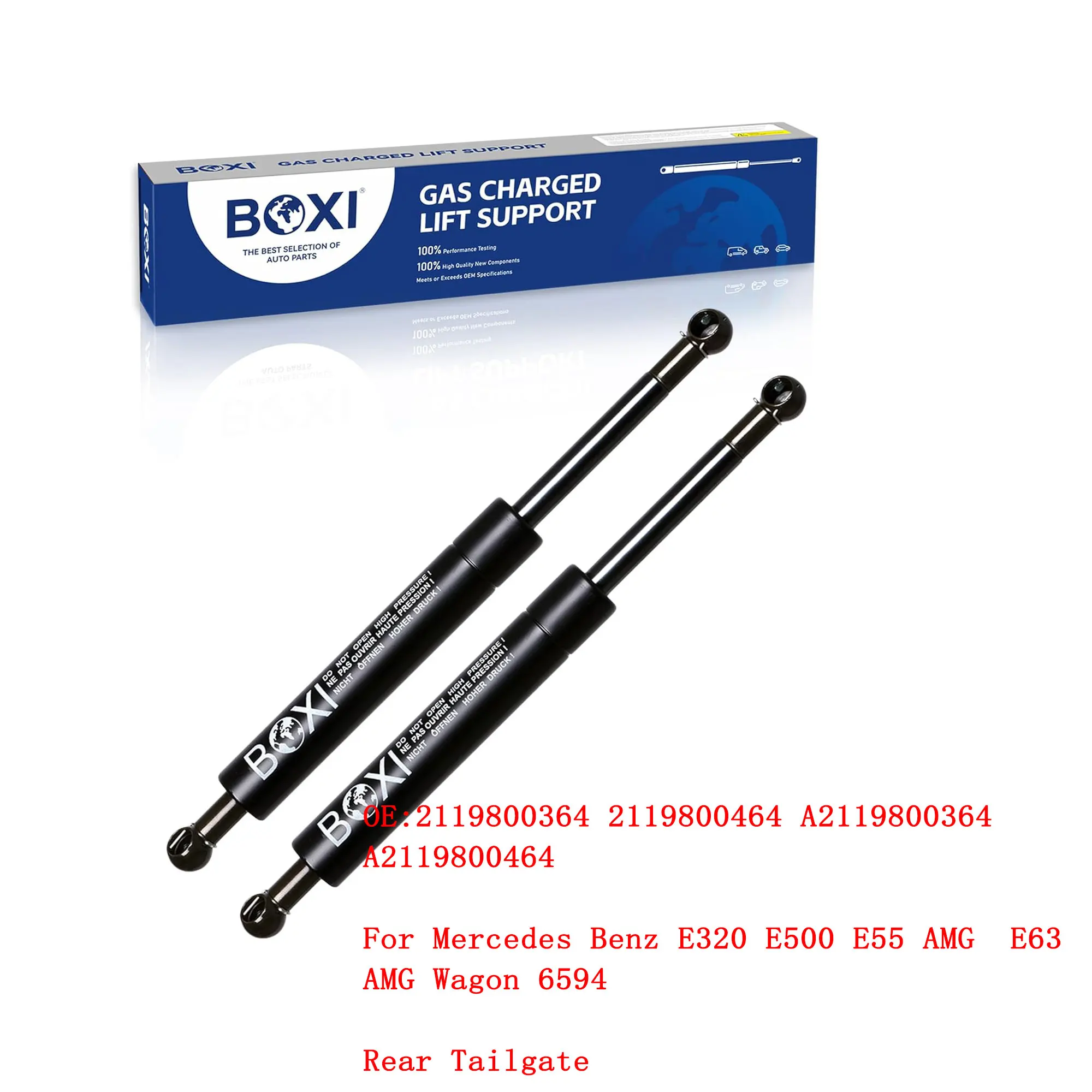 

2Pcs Rear Tailgate Lift Supports Struts Gas Springs SG403060 2119800364 For Mercedes Benz E320 E500 E55 AMG E63 AMG Wagon 6594