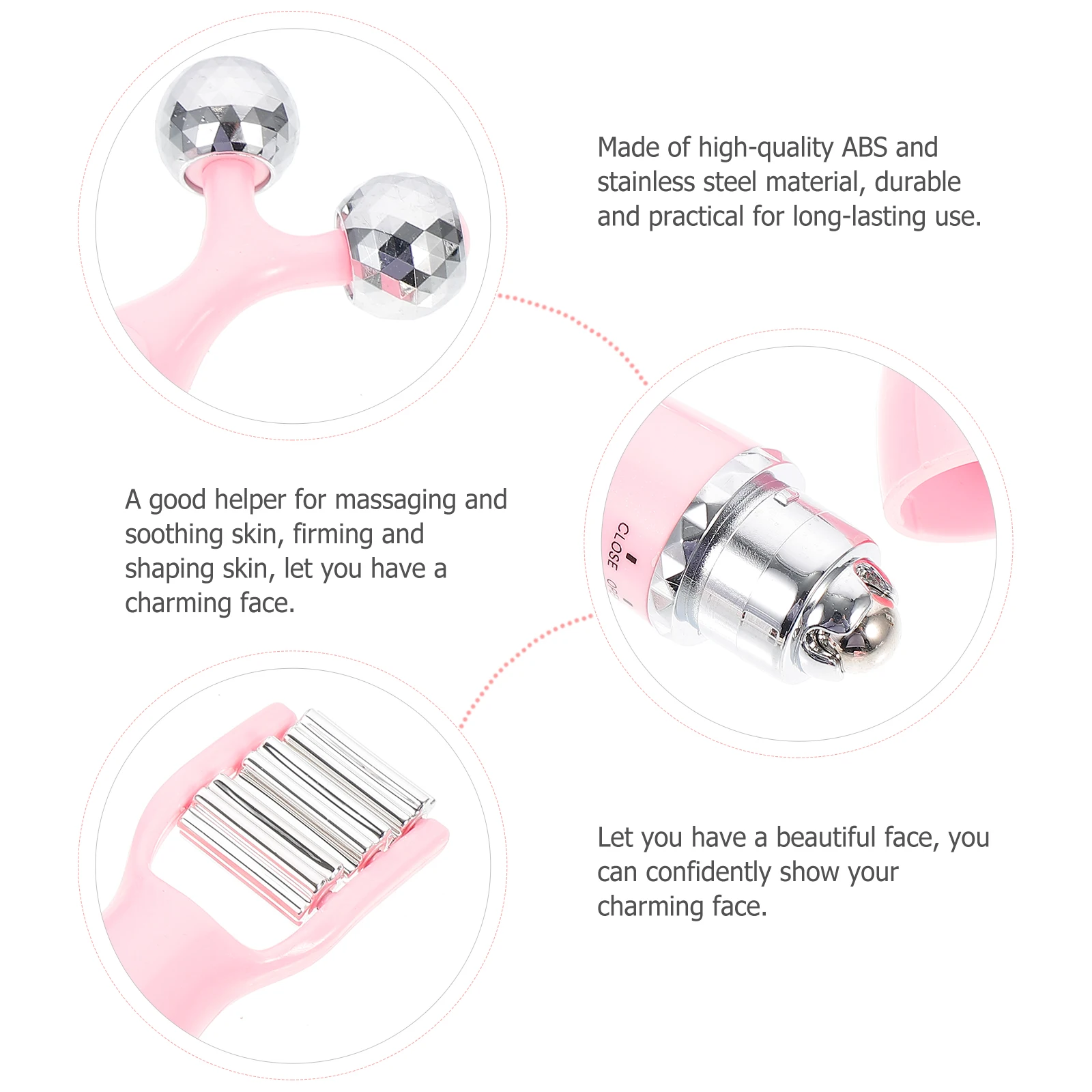 

3D Massage Stick Skin Lifting Device Face Slimming Facial Massager Roller Electric Abs Portable