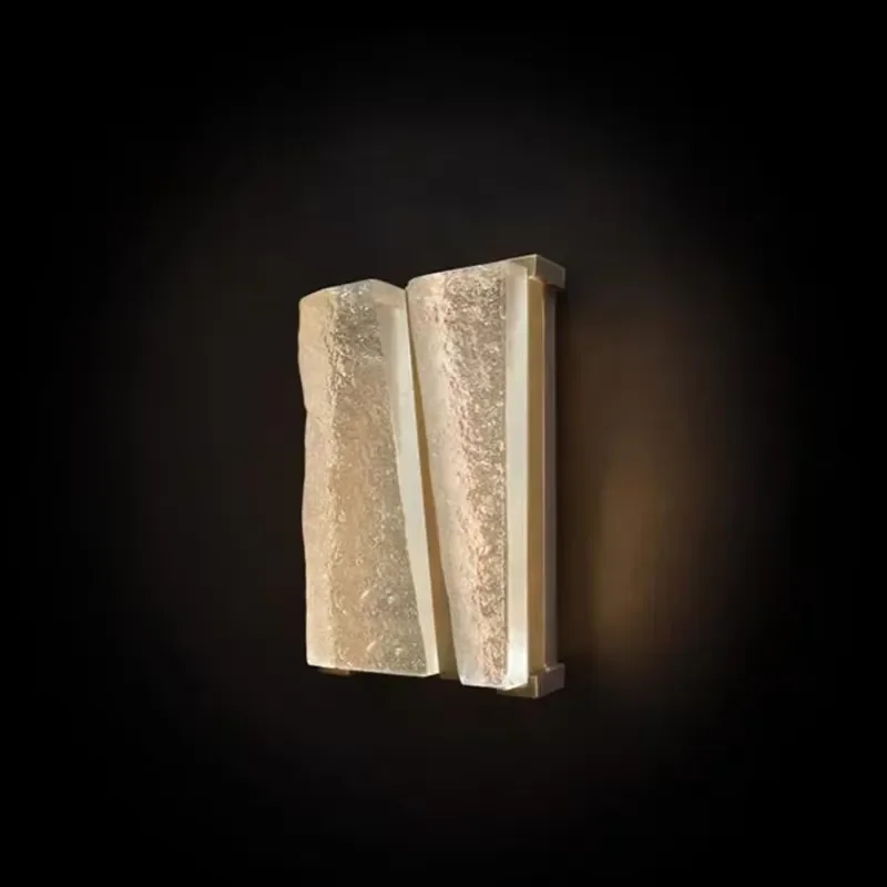 Modern Brass Wall Lamp LED Bubble Glass Sconce Luxury Interior Lighting for Hotel Bedroom Living Room Simple Art Decor