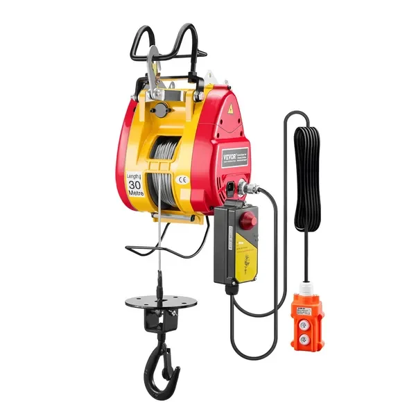 

2-in-1 Portable Electric Winch 1100LBS Wired/WirelRemote Control