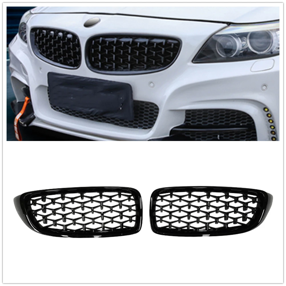 

Front Kidney Grill For BMW 4 Series F32 F33 F36 F82 F83 M4 F80 M3 2014-2020 Black Upper Bumper Hood Mesh