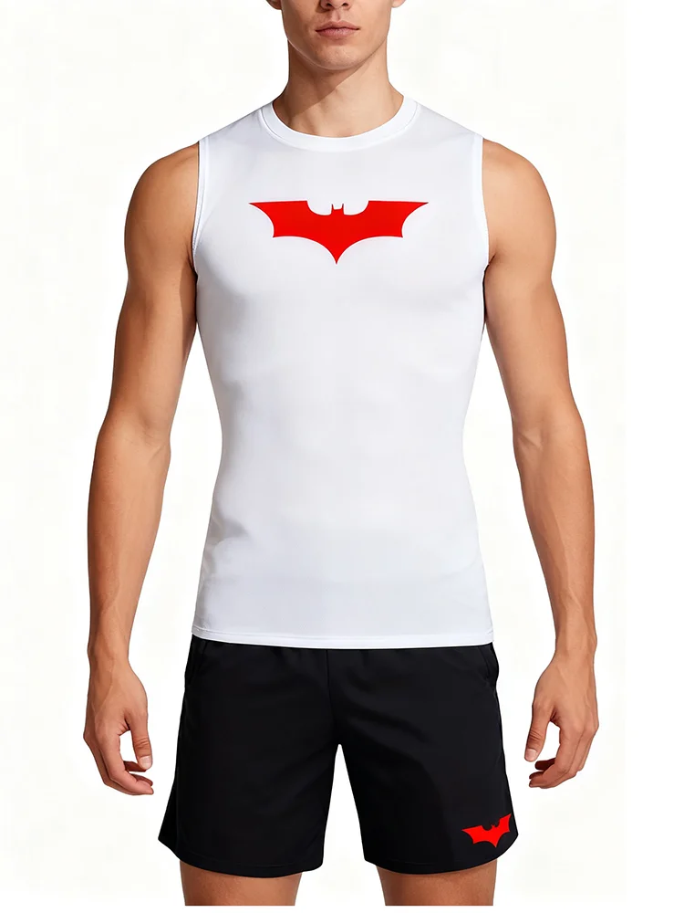 تي شيرت الجري واللياقة البدنية للرجال، ملابس اللياقة البدنية والتدريب، مجموعة رياضية خفيفة الوزن، واقي ساق الجري البطيء للرجال #4