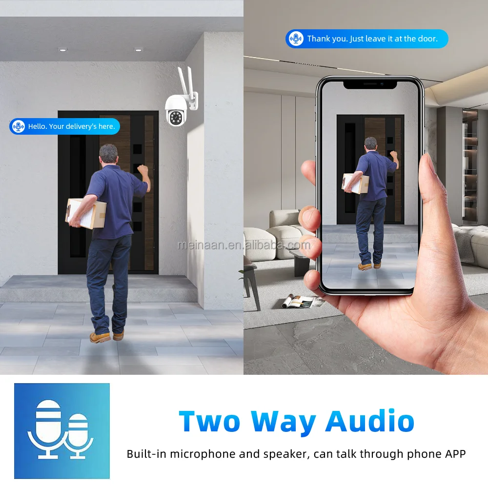 Sistem Kamera CCTV WiFi Keamanan Rumah Kit NVR Sistem Pengawasan Video Kamera PTZ WiFi Luar Ruangan Nirkabel 10CH EseeCloud 3MP OEM