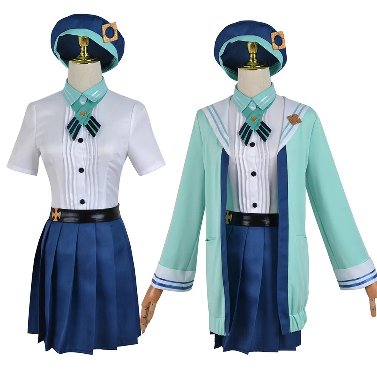 

Two Dimensional Anime Genshin Impact West Wind Knights Alchemist Sucrose Cosplay Costume Woman College Sweet Jk Uniform Suit