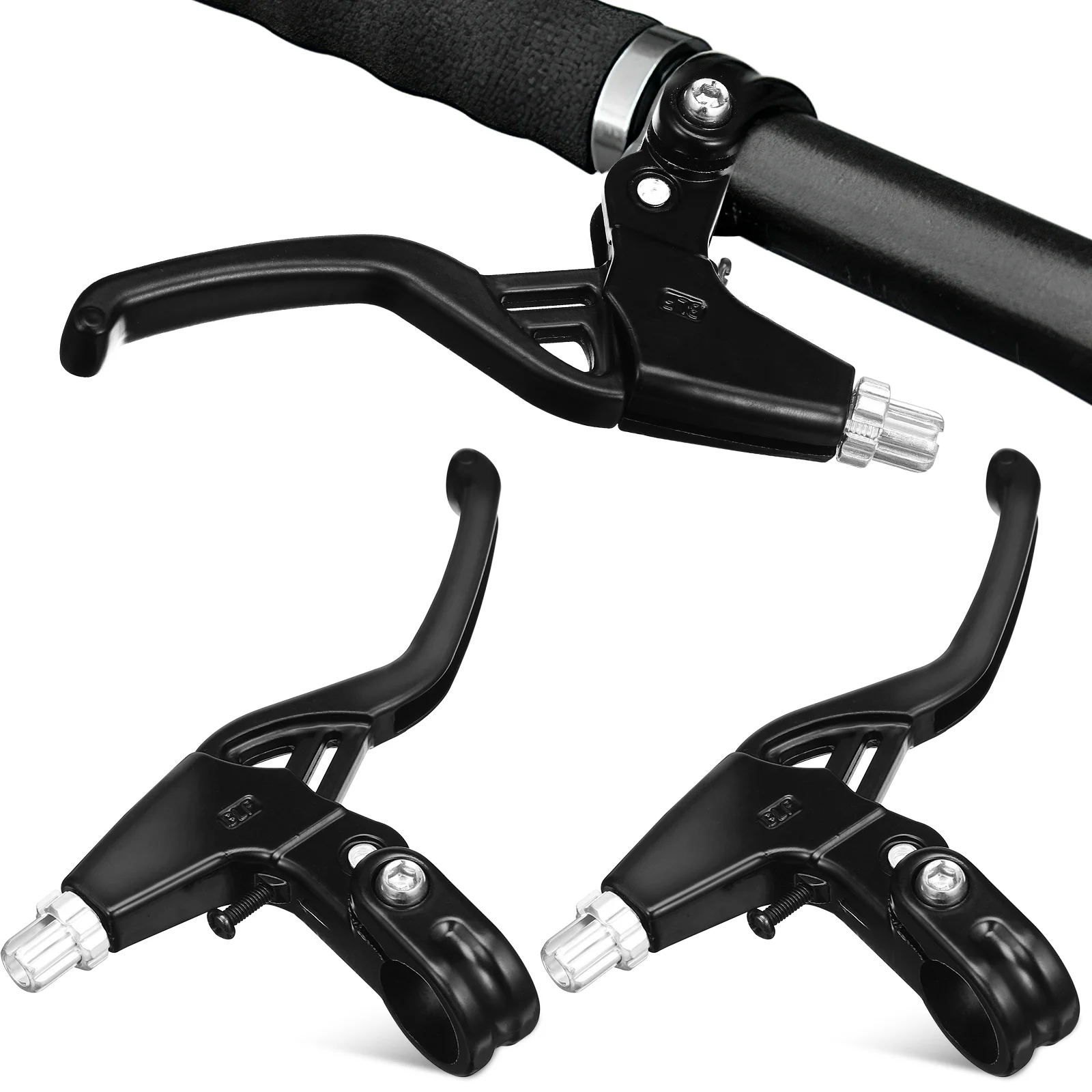 

86x165x110mm Black Full Aluminum Brake Levers Universal Fit Ergonomic Smooth Control Easy Install Bike Parts