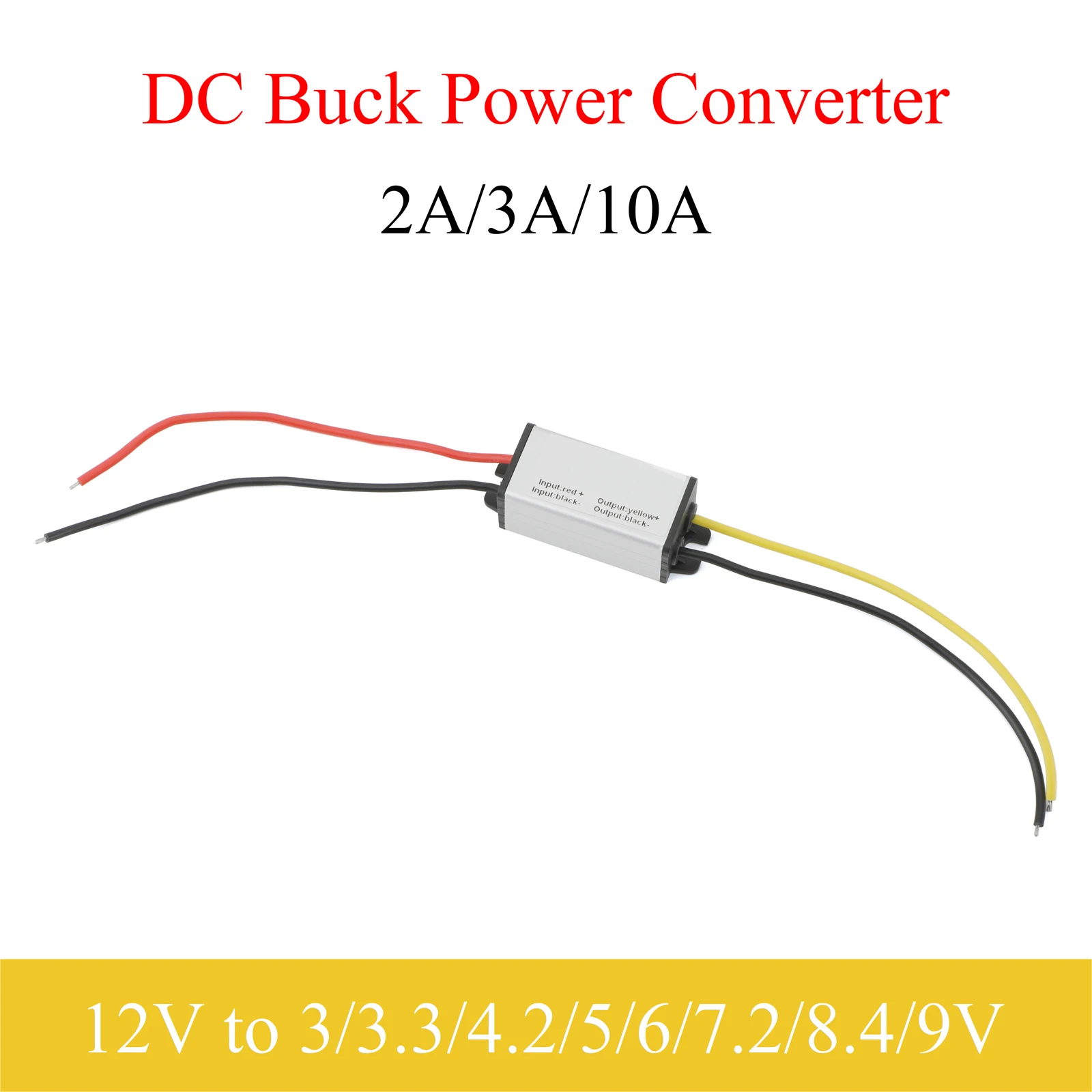 12V to 3/3.3/3.7/4.2/5/6/7.2/8.4/9V DC Power Converter 2A 3A 10A Buck Regulator Step-Down Voltage Power Supply Moudle For Car