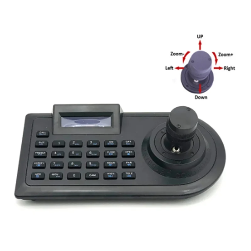 3D Axis Joystick CCTV Keyboard Controller Keypad For AHD Security PTZ Speed Camera Decoder DVR NVR Pelco RS485