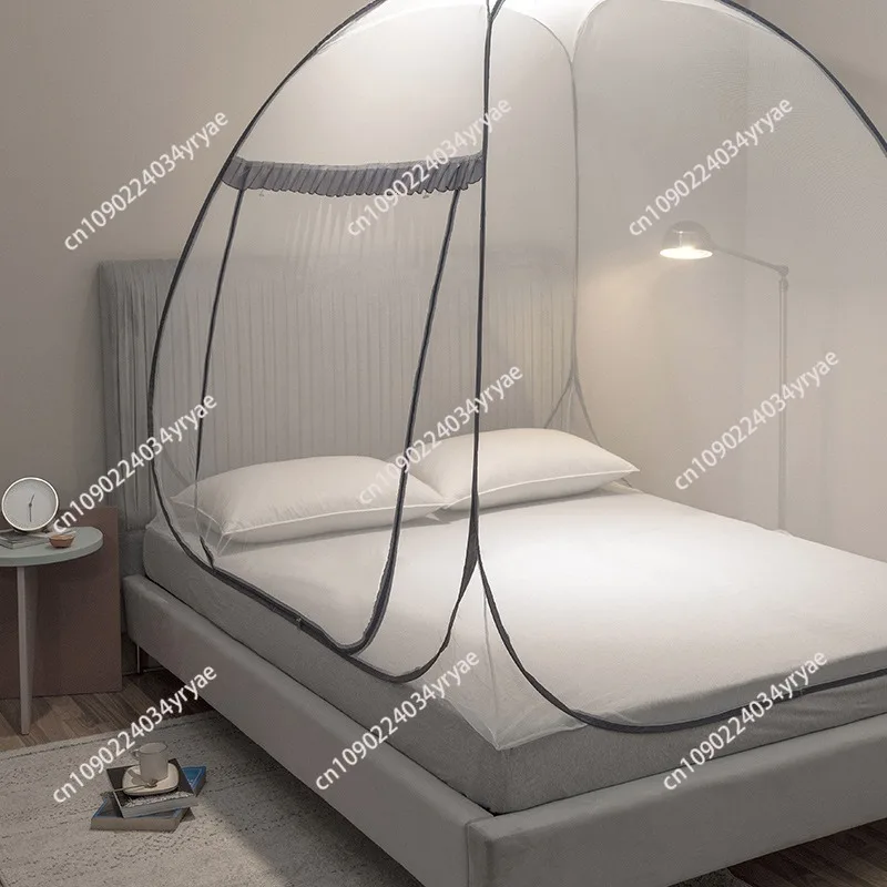 One Touch Camp Foldable Tent Mosquito Net For Bedroom Beds Folding For Single Double King Bed Outdoor Large Mosquitero - view 3