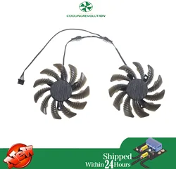 75MM PLD08010S12HH T128010SU 4Pin 0.35A Cooler Fan Replacement For Gigabyte GTX 1050Ti 1050 RX 550 RX560 Graphics Video Card