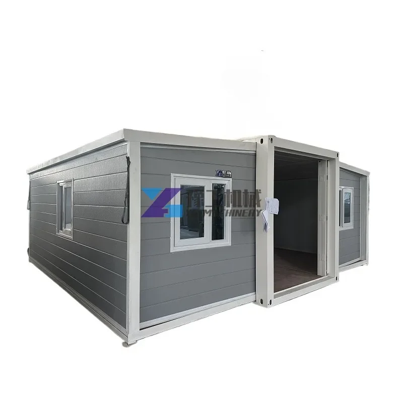 Prefab House 20ft Folding Room Mobile Tiny House Includes 1 Bedroom1 Living Room 1 Kitchen and 1 Bathroom