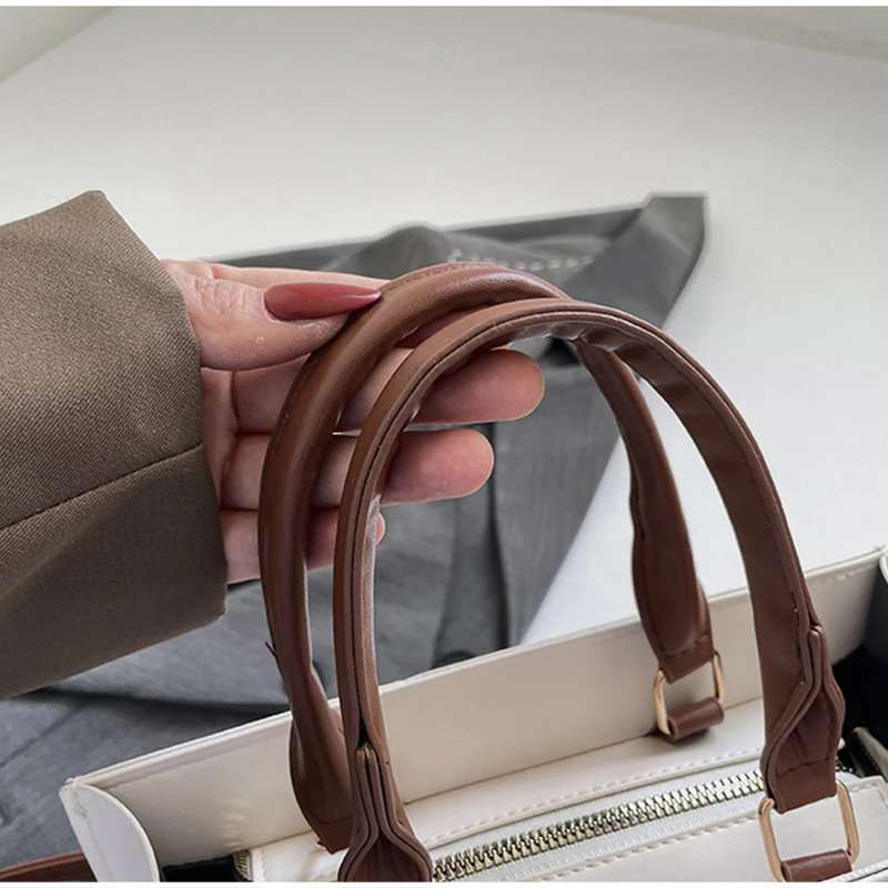Neue Katzenelfen-Handtasche: Stylische, vielseitige Damen-Umhängetasche, trendige Fantasy-Schultertasche, quadratische Tragetasche, Aktentasche mit Stauraum – Detail 25