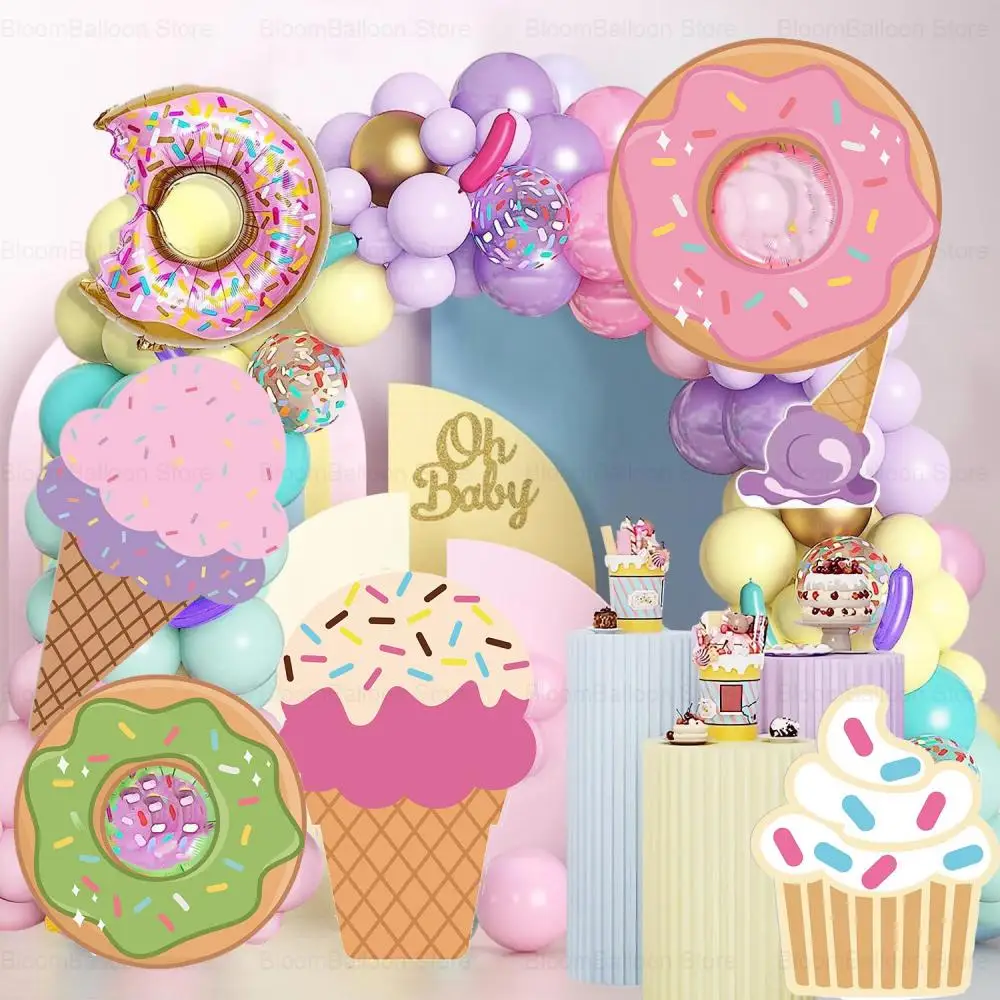 24/36inch Ice Cream Kt Board Macaron Donut Cake Kt Board for Birthday Decoration Girl Wedding Baby Shower Theme Party Supplies