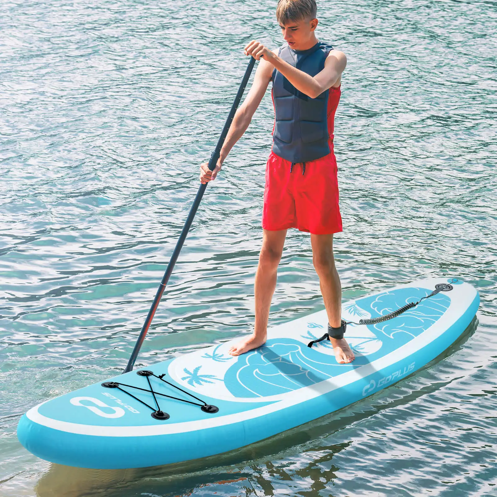 Inflatable Stand Up Paddle Board w/ Premium SUP Accessories Including Paddle