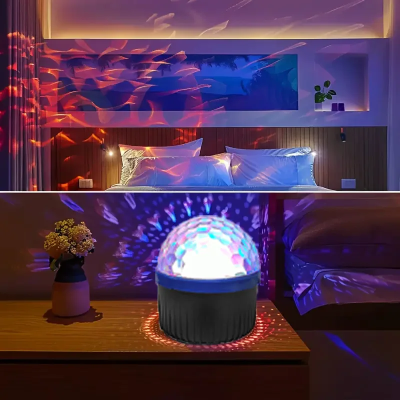 

Rotating Water Wave Ambient Lighting Projector Water Ripple Projection Light Dream Projection Light Water Wave Atmosphere Light