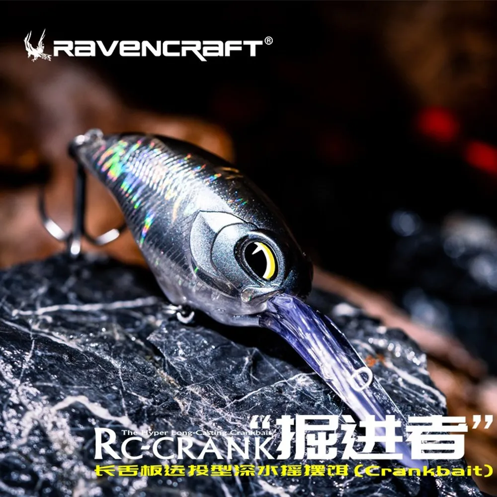 Ravencraft RC-CRANK 62mm 19.7g Floating Crank Bait Wobblers Fishing Lure  Long lip Crankbait Isca Artificial Hard Bait For Trout