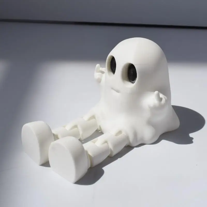 1/4 шт., подвижная детская игрушка на Хэллоуин, призрак, 3D печатный призрак, орнамент, фигурки, игрушки, украшение для дома и автомобиля, комнаты, рабочего стола