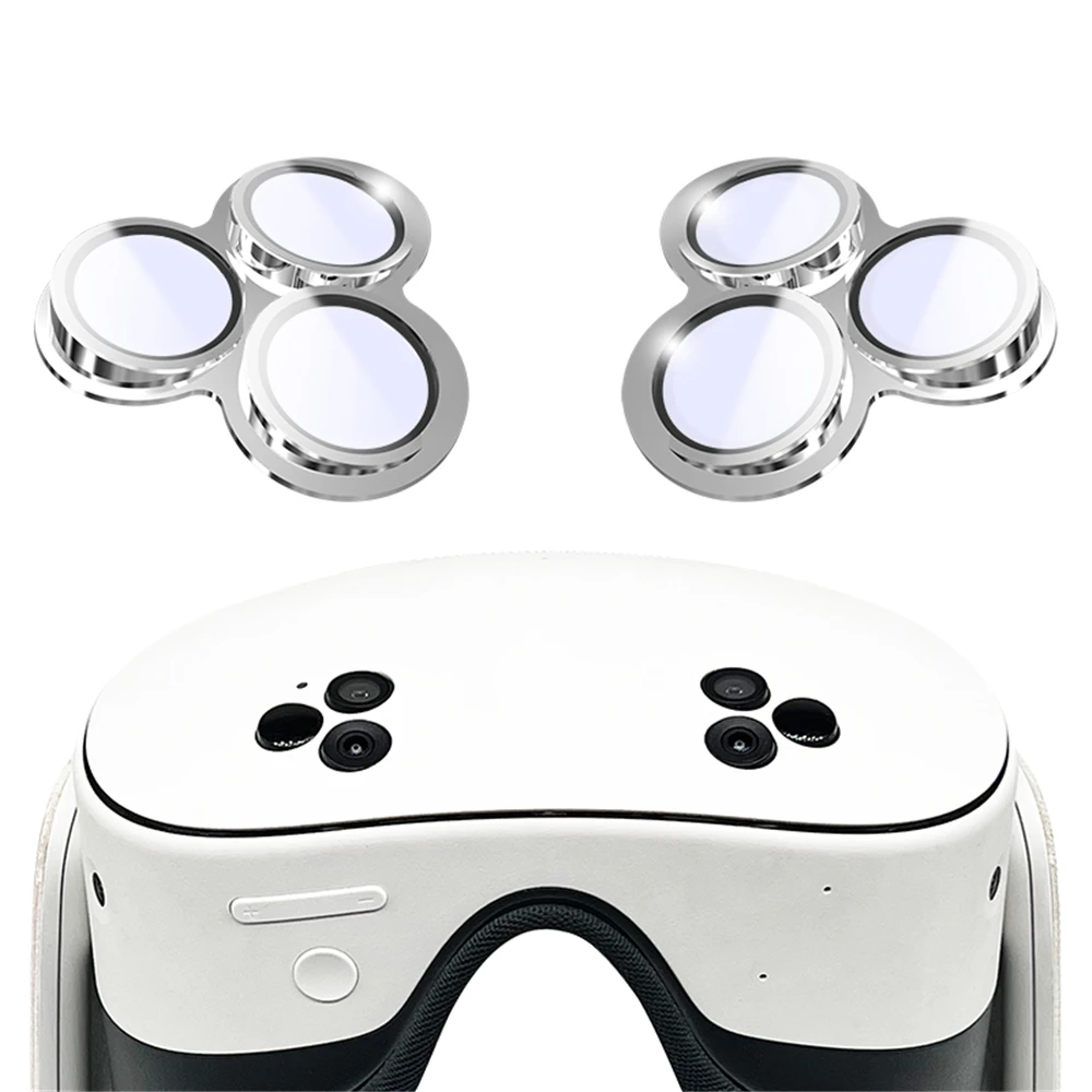 

Camera Lens Protector Film for Meta Quest 3s, VR Lens Cover, 9H Tempered Glass, Aluminum Alloy Frame, 360° All-round Protection