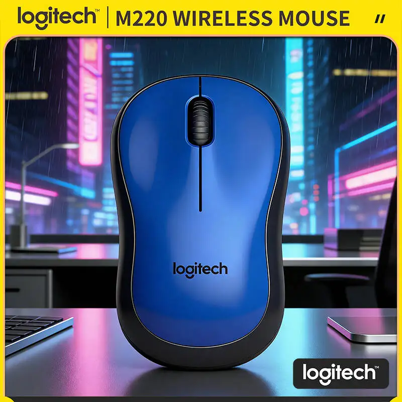 

Беспроводная мышь Logitech M220 с бесшумными нажатиями, 18 месяцев автономной работы, 1000 DPI, компактный размер, для офиса и дома