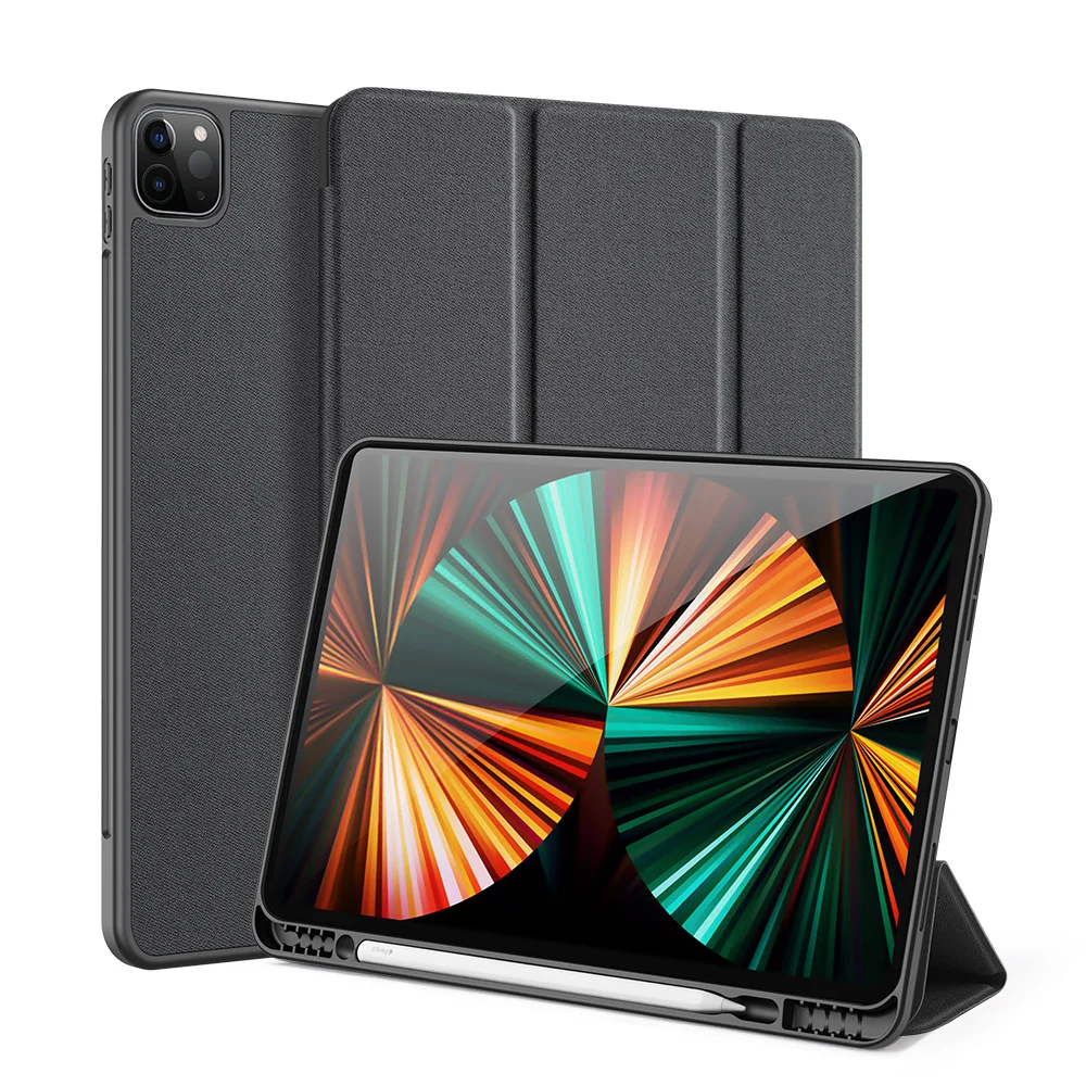 Exquisite Tablet Cover For iPad Pro 11 2021 Case 2020 With Pencil Holder Stand PU Leather Protect Shell For iPad Case Pro 12 9