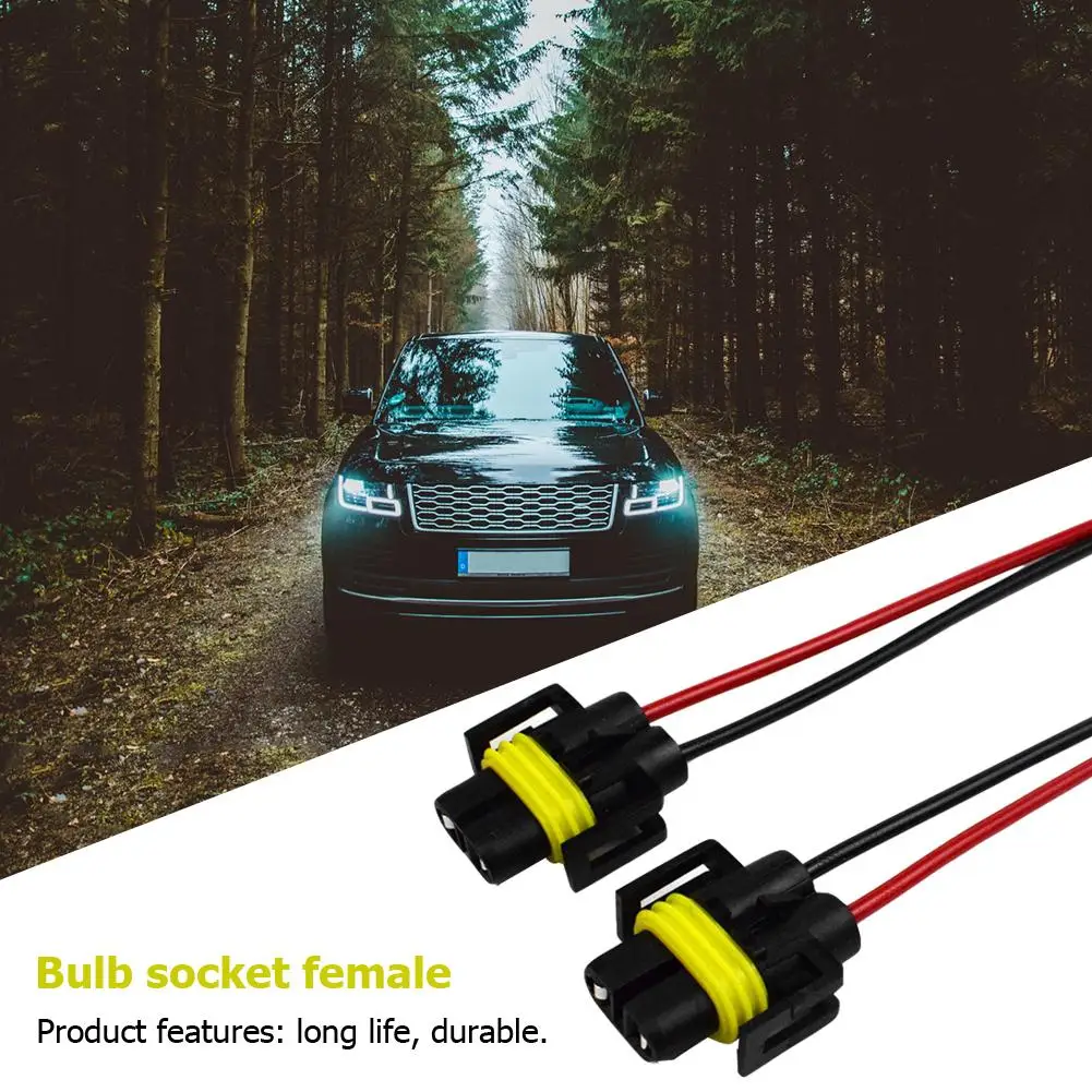 10pcs H8/H9/H11 Bulb Socket Female Adapter Connector for Headlight Fog Lamp