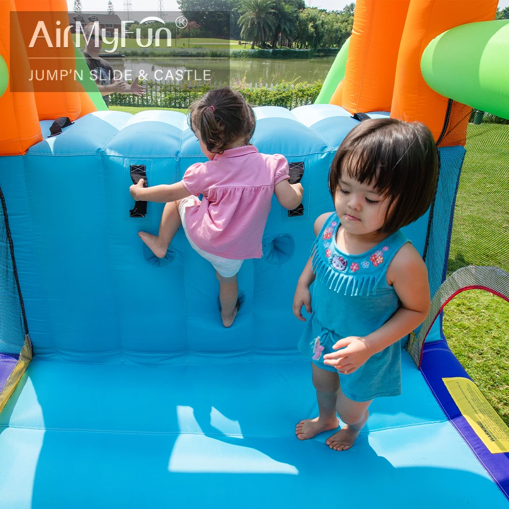 China Manufacturers Wholesale Custom Bounce House Bouncer Combo Inflatable Bounce House Mini Bouncing Castle With Slide