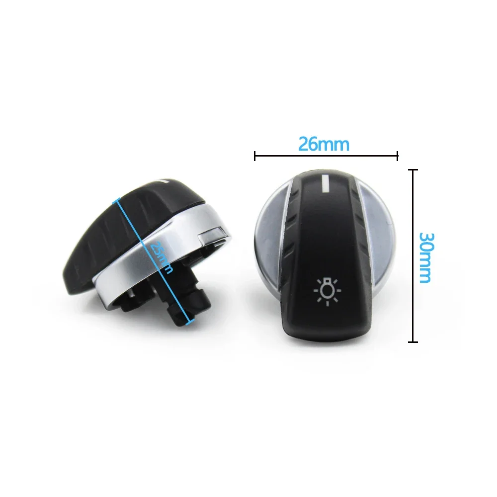 Complete E60 Car Headlamp Head Light Rotary Switch Knob Button For BMW 5 Series 2007-2010