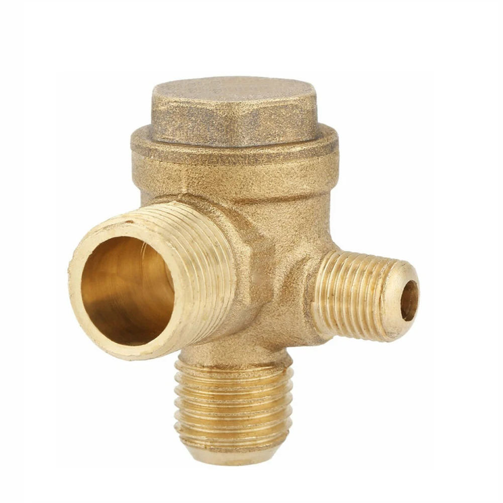 

Upgraded Brass Male Threaded Check Valve Connector, Maintain Air Compressor\\'s Efficiency, Durable And Dependable