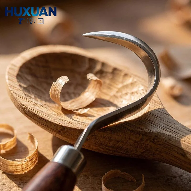 

Wood Carving Knife Drop Resistant Stainless Steel Blades Ergonomic Handle for Handmade Wooden Decor Making