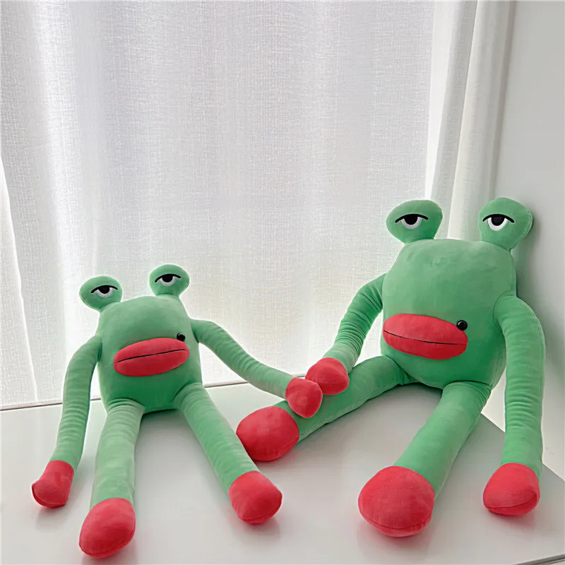 

New Cartoon Ugly Frog Prince Doll Creative Funny Sausage Mouth Doll Girl Holding Sleeping Doll Birthday Gift Jewelry Toy