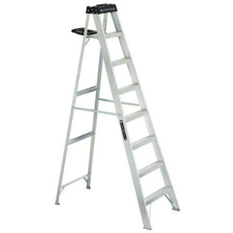 Foot Aluminum Step Ladder, 300-Pound Load Capacity, Type IA, AS3008