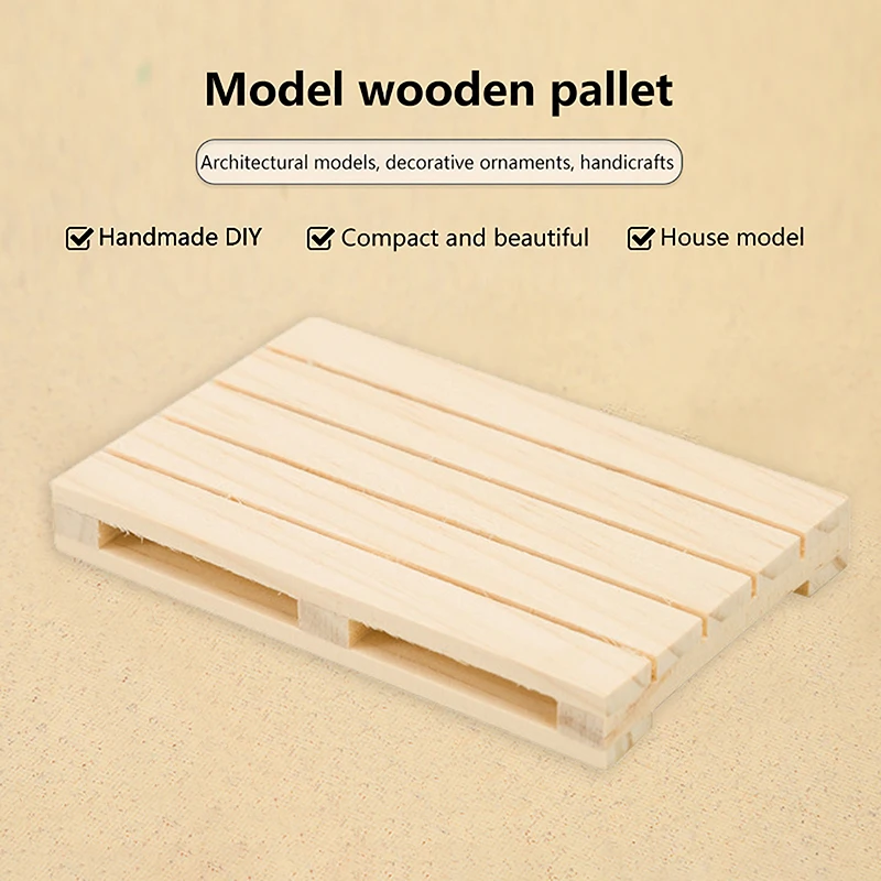 New Mini Wooden Pallet Beverage Coasters Insulation Pad Cup Coaster Pot Mat